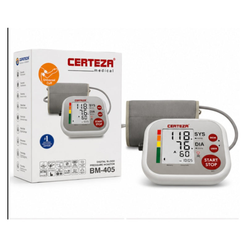 Certeza BM-405 automatic upper arm digital blood pressure monitor with cuff