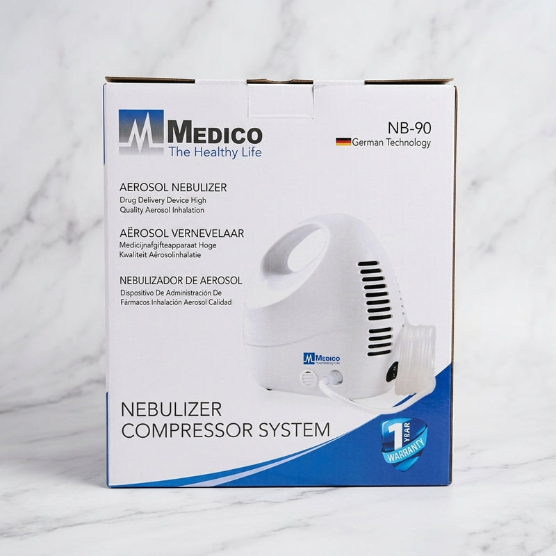 Medico NB-90 compressor nebulizer machine with adult and child masks