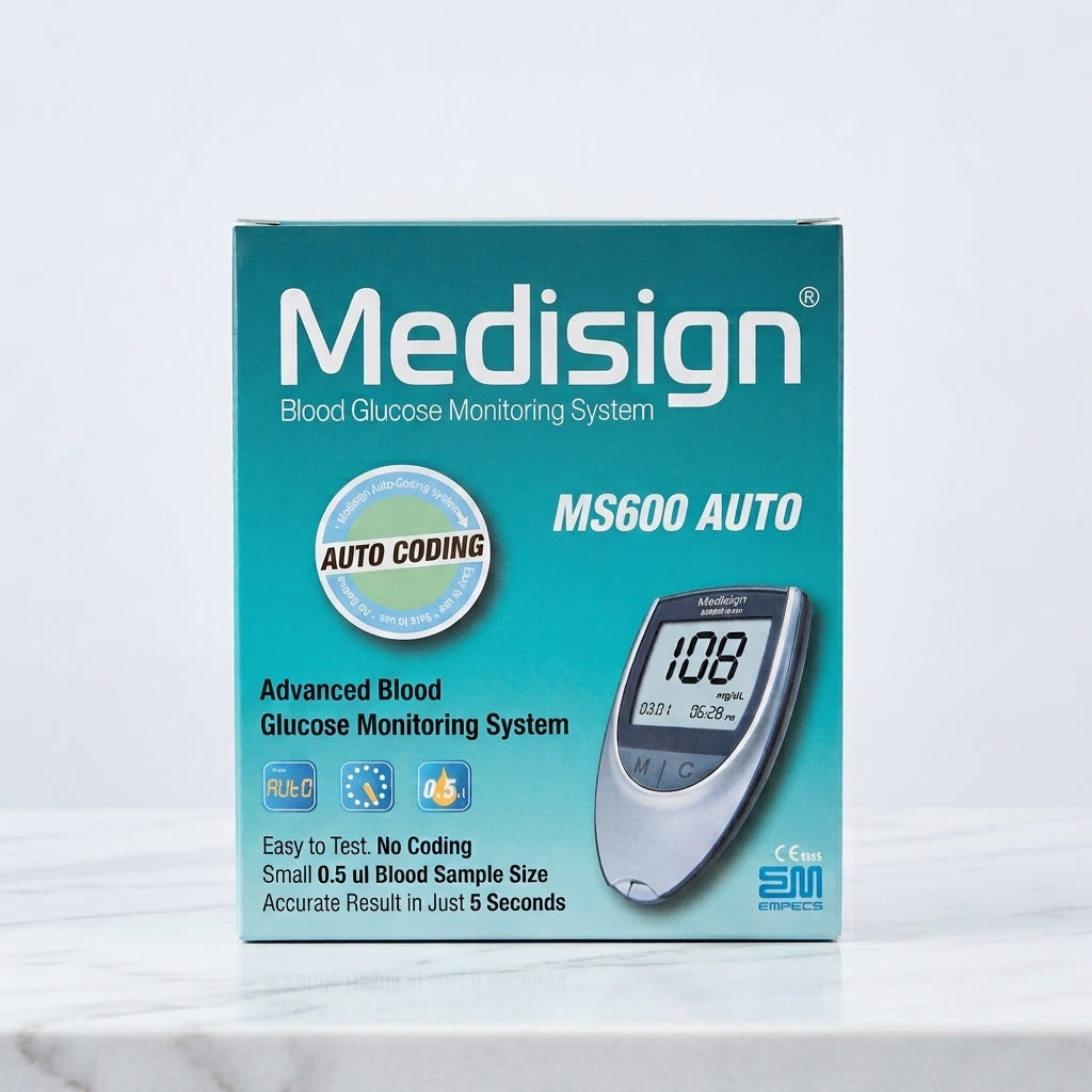 Medisign MS600 Auto blood glucose meter box