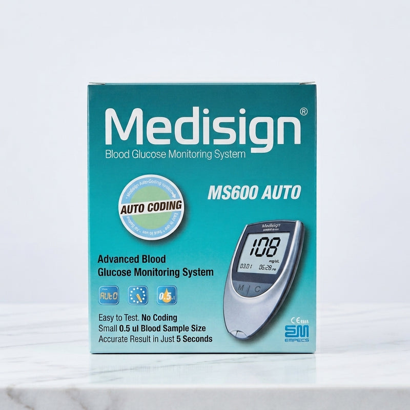 Medisign MS600 Auto blood glucose meter box