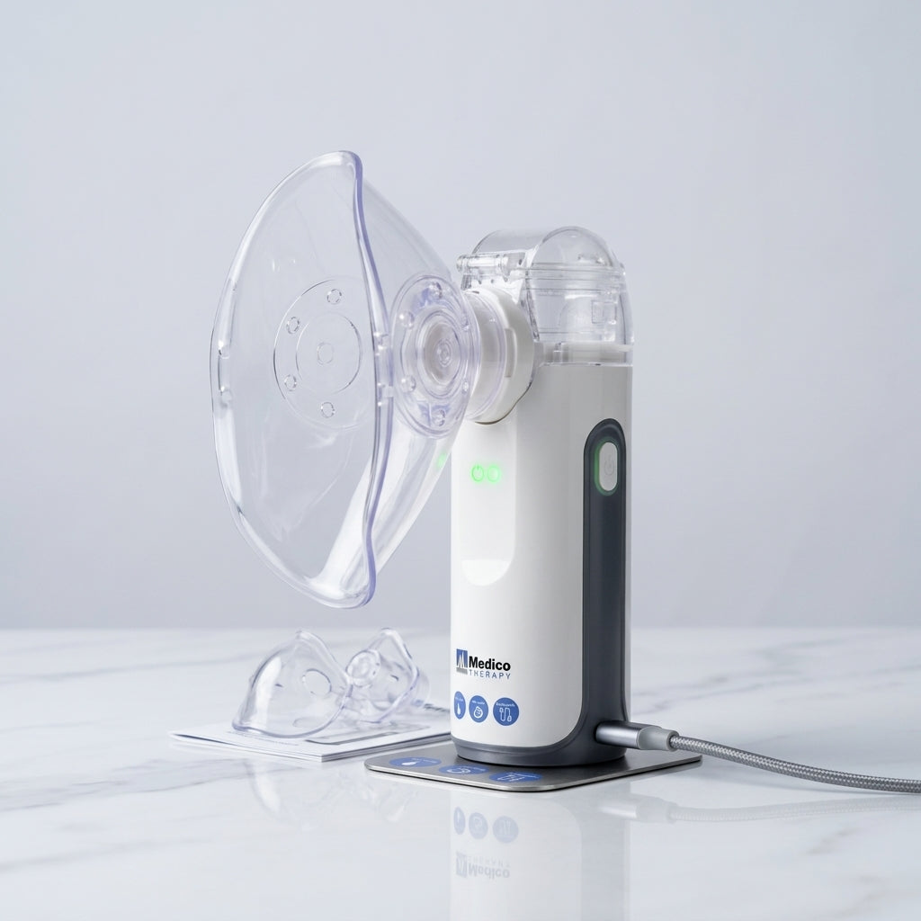 Medico NB-100 portable rechargeable mesh nebulizer with masks