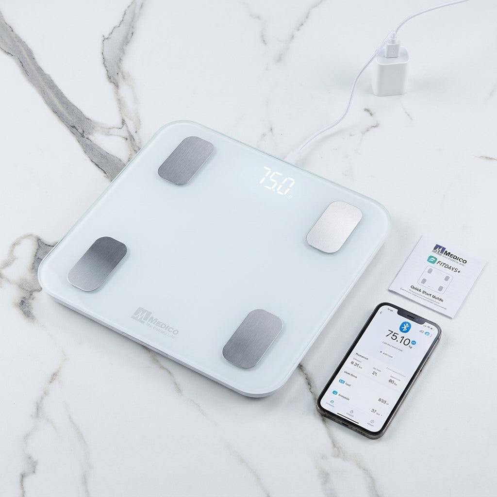 Medico PS-400 Bluetooth smart body fat scale with Fitdays app